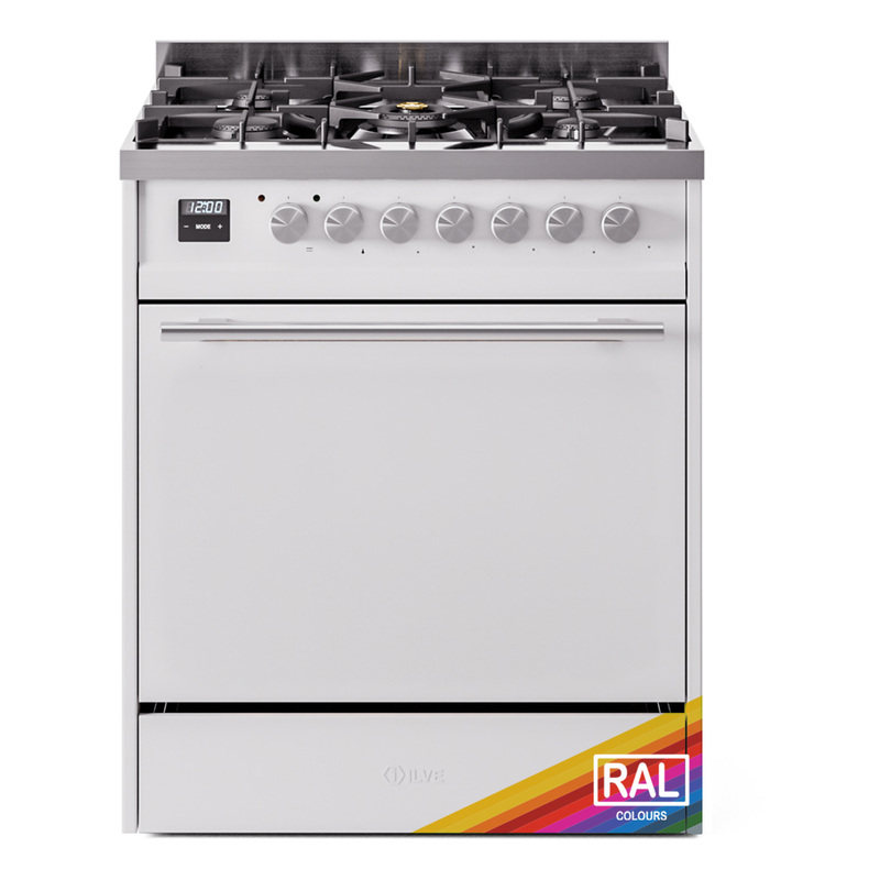 ILVE UP30QMPRALP Professional Plus II 30 inch Dual Fuel Range  (Liquid Propane, Solid Door, RAL)