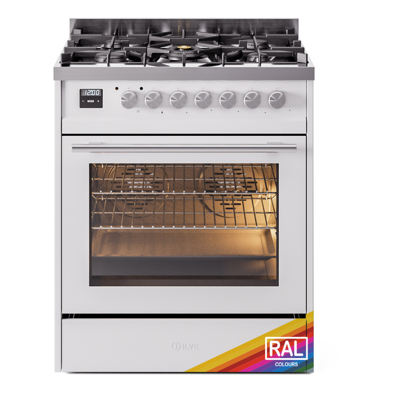 ILVE UP30WMPRALP Professional Plus II 30 inch Dual Fuel Range  (Liquid Propane, Triple Glass Door, RAL)
