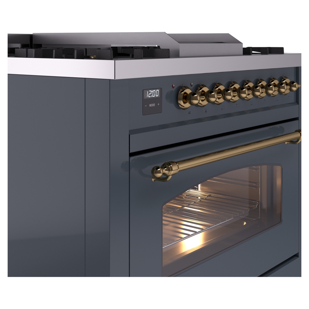 ILVE Nostalgie II 36" UP36FNMPBGGLP Dual Fuel Range details