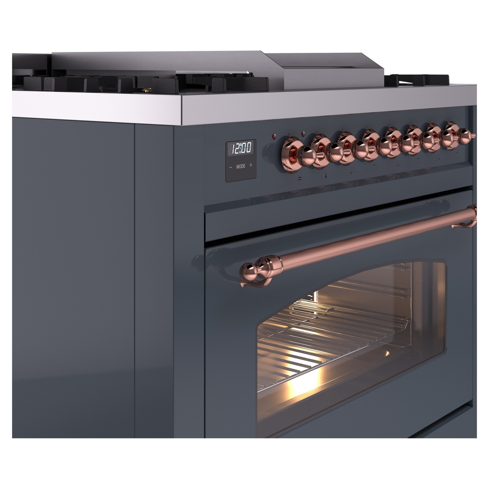 ILVE Nostalgie II 36" UP36FNMPBGPLP Dual Fuel Range details