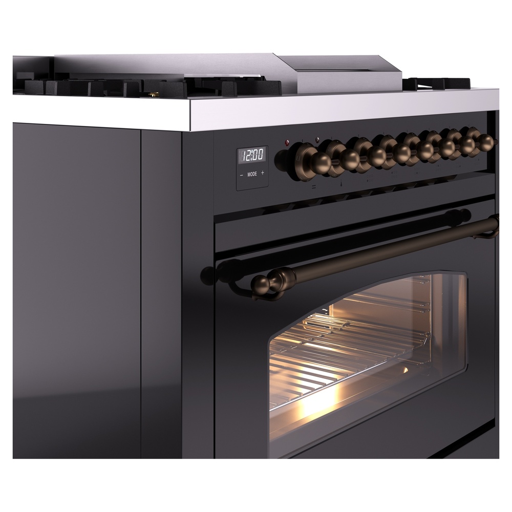 ILVE Nostalgie II 36" UP36FNMPBKB Dual Fuel Range details
