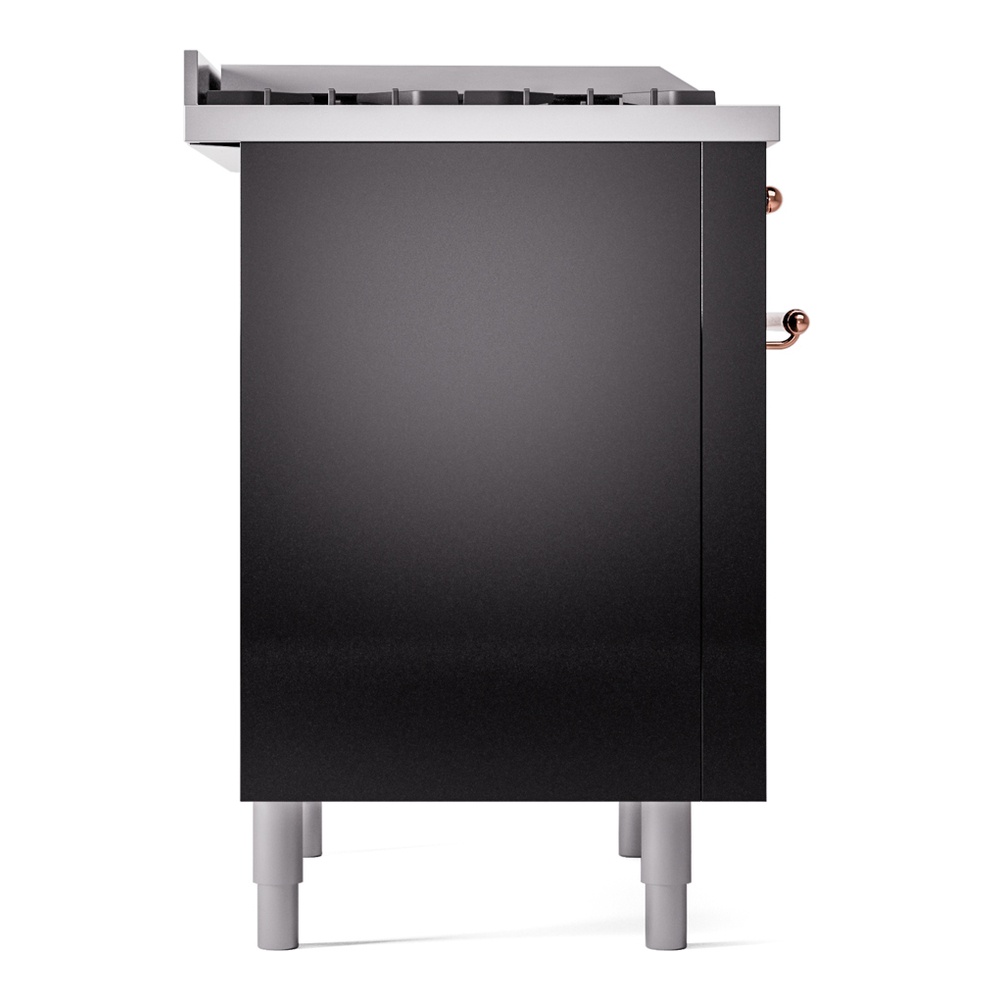 ILVE Nostalgie II 36" UP36FNMPBKPLP Dual Fuel Range left side