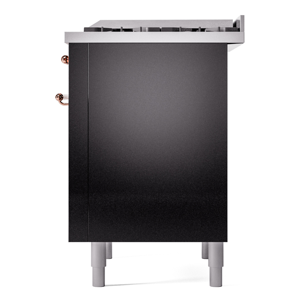 ILVE Nostalgie II 36" UP36FNMPBKPLP Dual Fuel Range right side