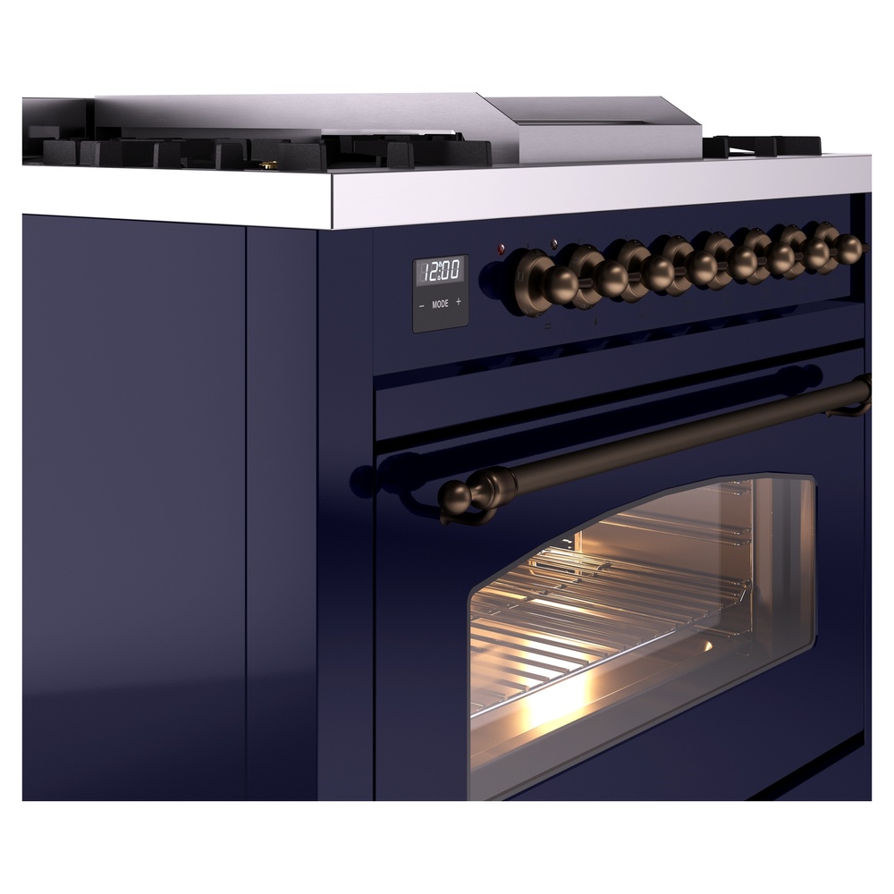 ILVE Nostalgie II 36" UP36FNMPMBB Dual Fuel Range details