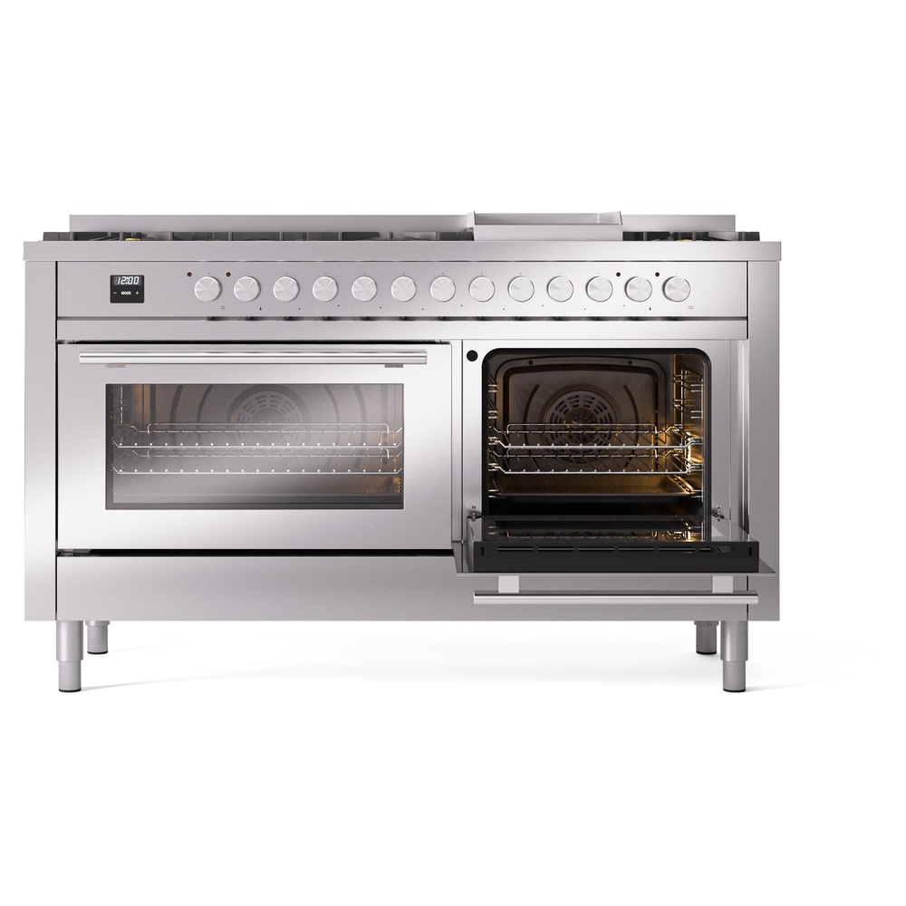 ILVE_UP60FWMPSSLP_Professional_Plus_II_side_oven_door_opened