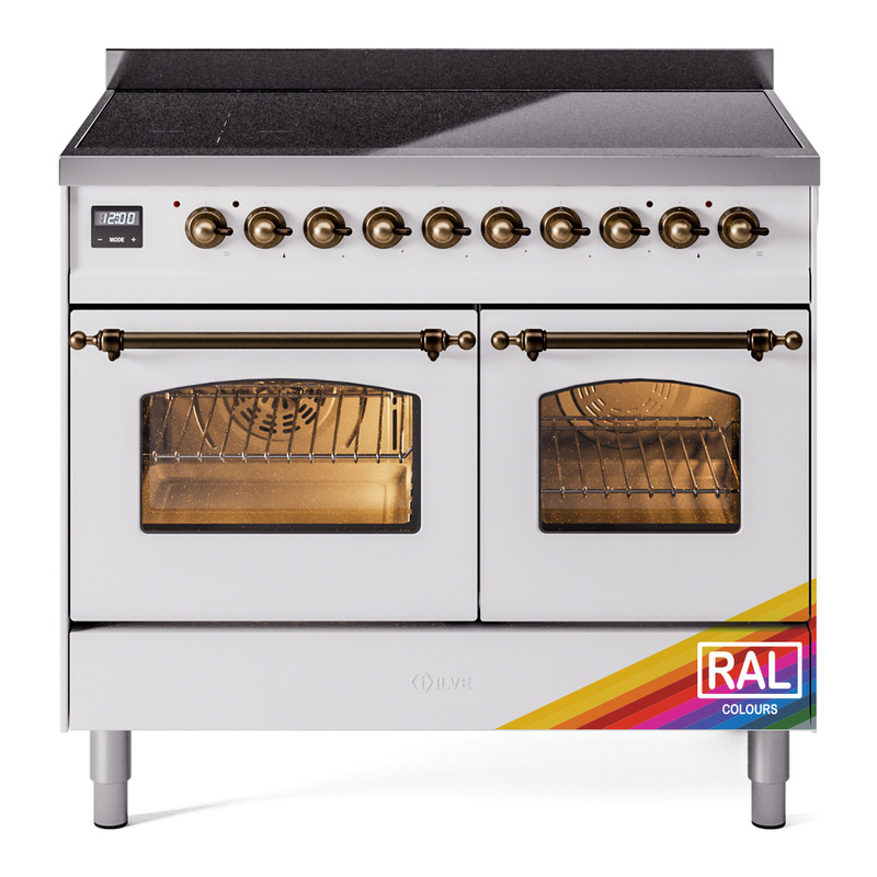 ILVE UPDI406NMPRAB Nostalgie II 40 inch Induction Range (Triple Glass Door, RAL, Burnished)