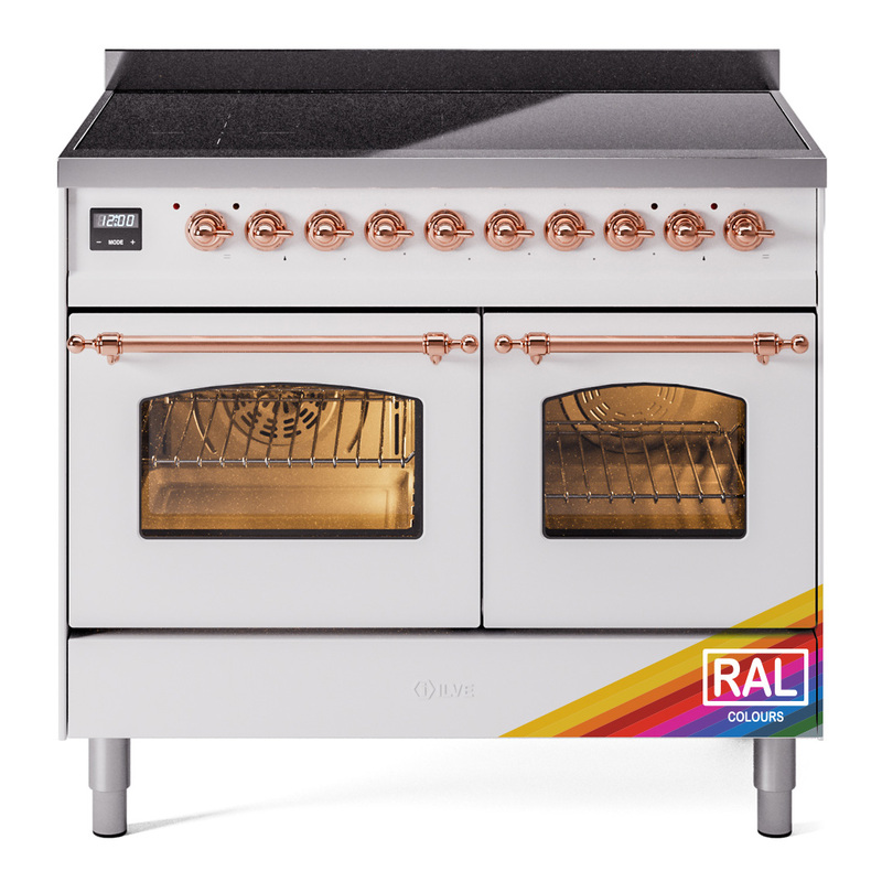 ILVE UPDI406NMPRAP Nostalgie II 40 inch Induction Range (Triple Glass Door, RAL, Copper)