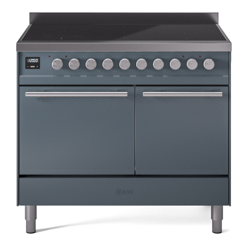 ILVE UPDI406QMPBG Professional Plus II 40 inch Induction Range  (Solid Door, Blue Grey)