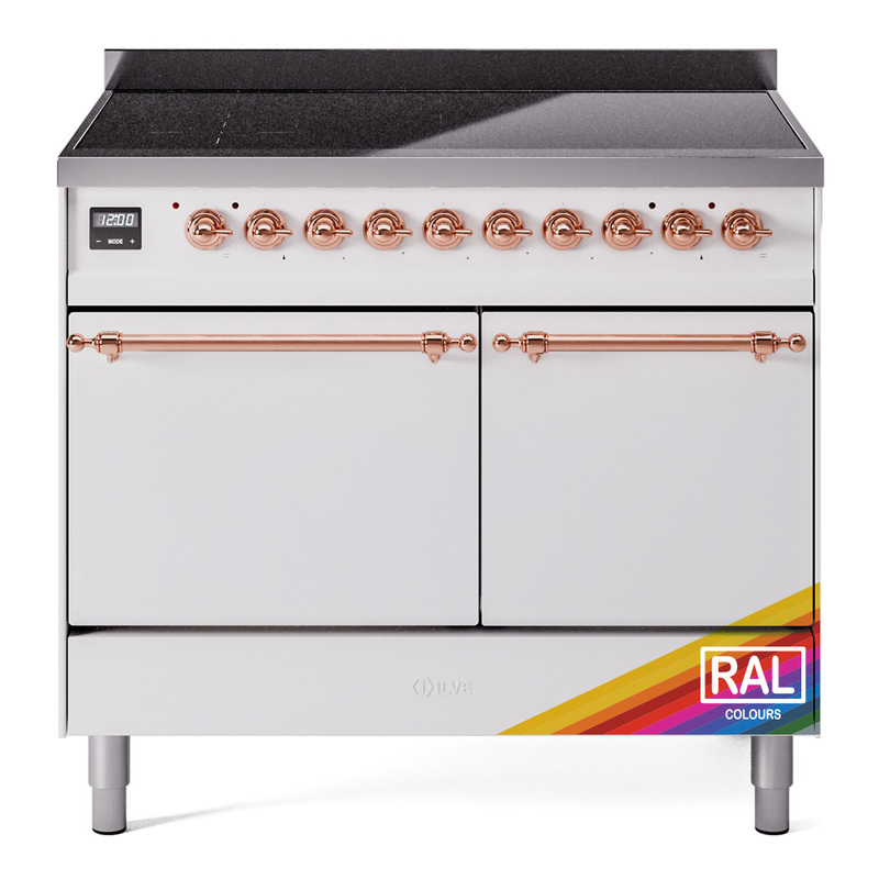 ILVE UPDI406QNMPRAP Nostalgie II 40 inch Induction Range (Solid Door, RAL, Copper)