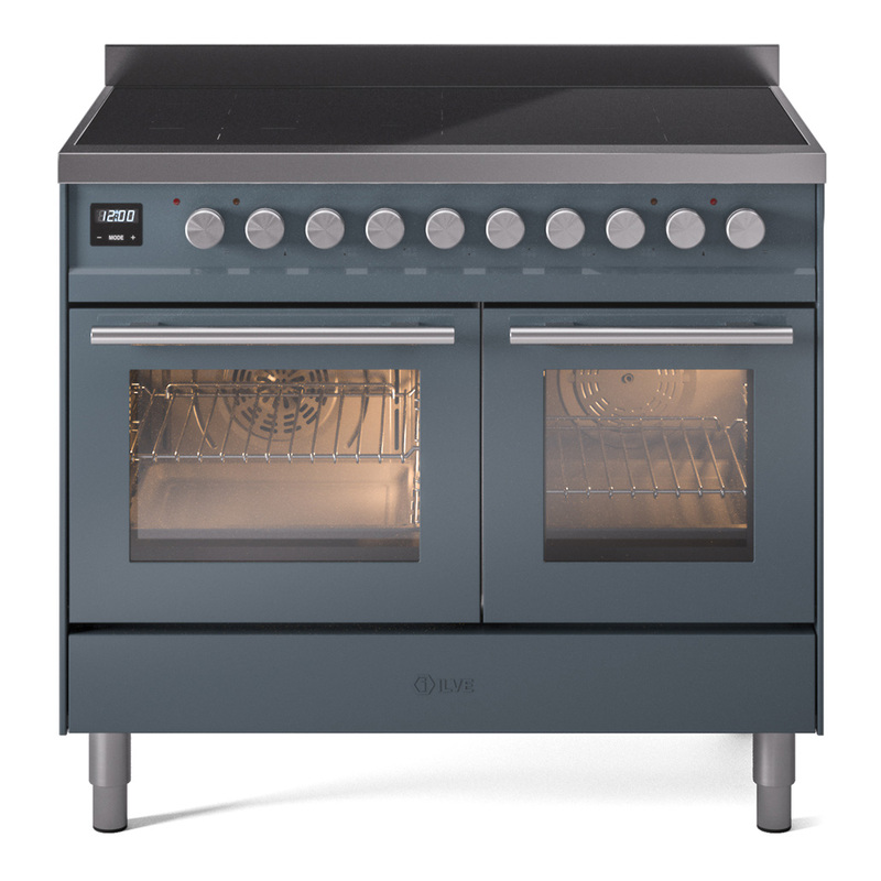 ILVE UPDI406WMPBG Professional Plus II 40 inch Induction Range  (Triple Glass Door, Blue Grey)