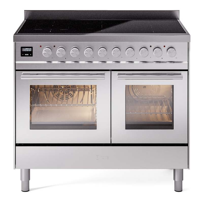 ILVE UPDI406WMPSS Professional Plus II 40 inch Induction Range  (Triple Glass Door, Stainless Steel)