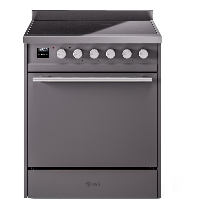 ILVE UPI304QMPMG Professional Plus II 30 inch Induction Range  (Solid Door, Graphite Matte)