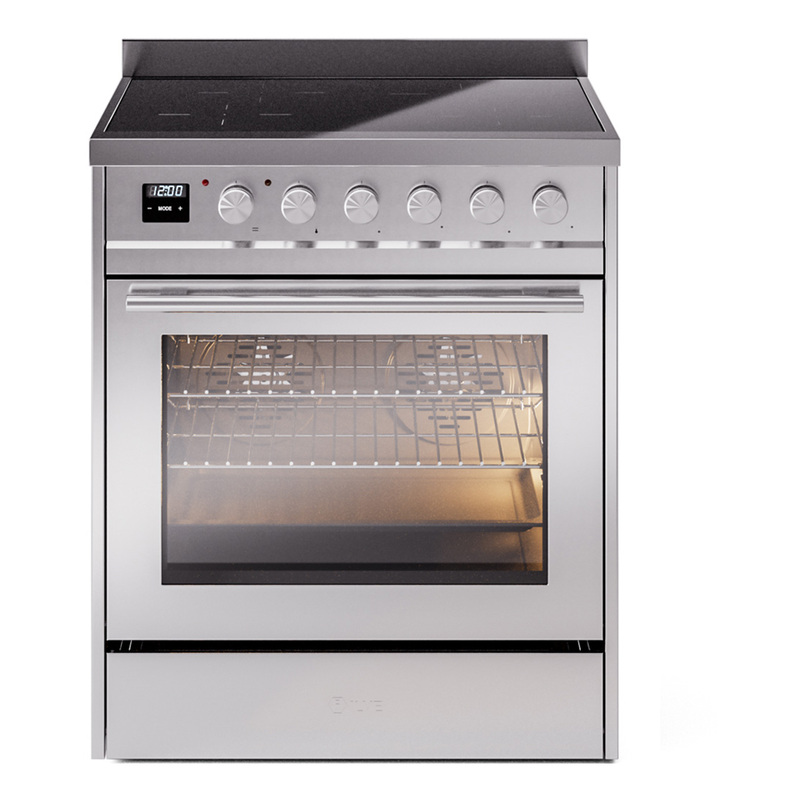 ILVE UPI304WMPSS Professional Plus II 30 inch Induction Range  (Triple Glass Door, Stainless Steel)