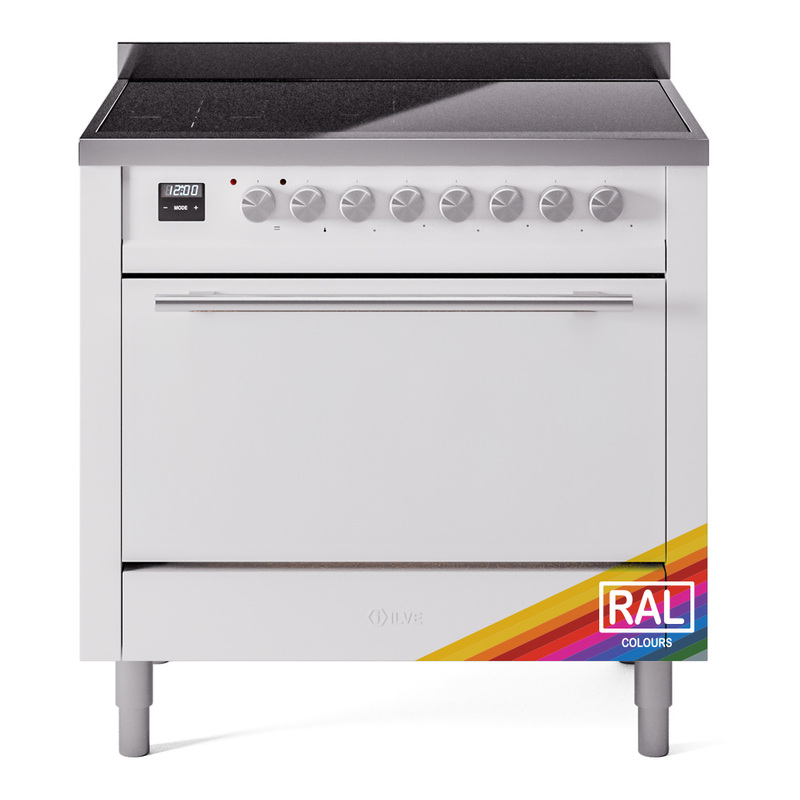 ILVE UPI366QMPRA Professional Plus II 36 inch Induction Range (Solid Door, RAL)