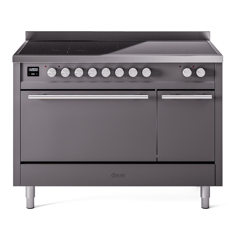 ILVE UPI486QMPMG Professional Plus II 48 inch Induction Range  (Solid Door, Graphite Matte)