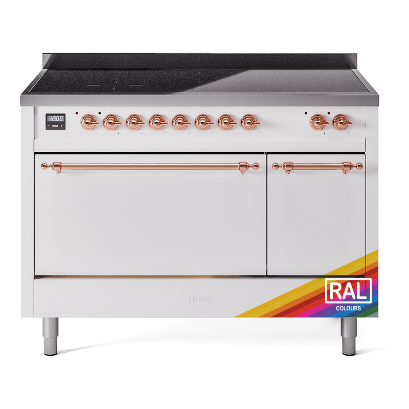 ILVE UPI486QNMPRAP Nostalgie II 48 inch Induction Range  (Solid Door, RAL, Copper)
