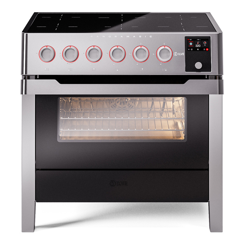 ILVE UPMI09S3SS Panoramagic 36 inch Induction Range in Stainless Steel