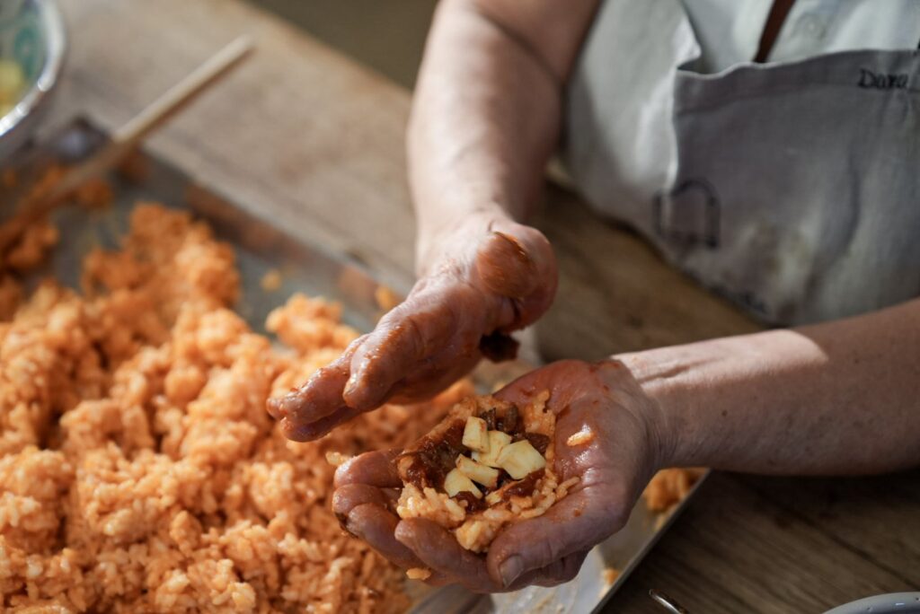 Mignon rice arancini with meat sauce 2 riso