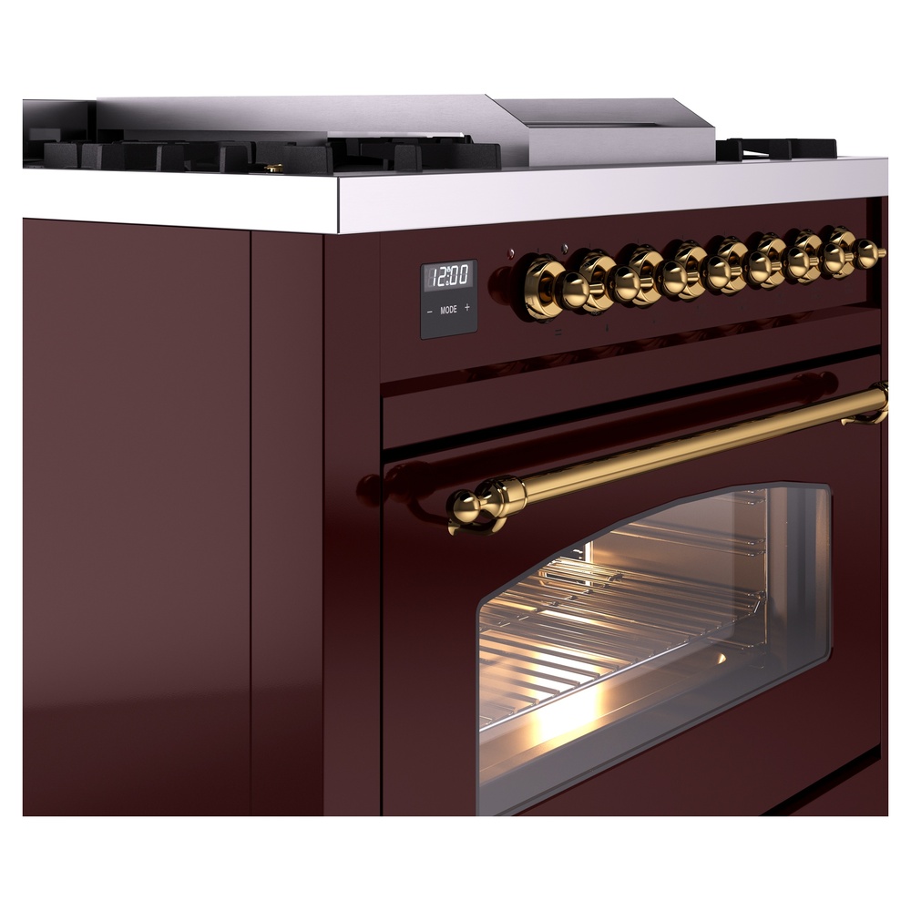 ILVE Nostalgie II 36" UP36FNMPBUGLP Dual Fuel Range details