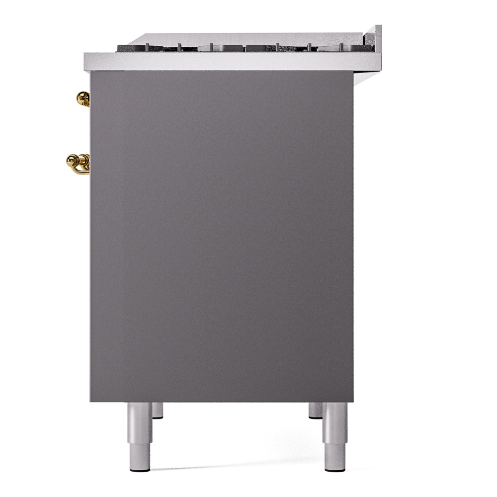 ILVE UPD40FNMPMGG Nostalgie II 40" Dual Fuel Range, right side view