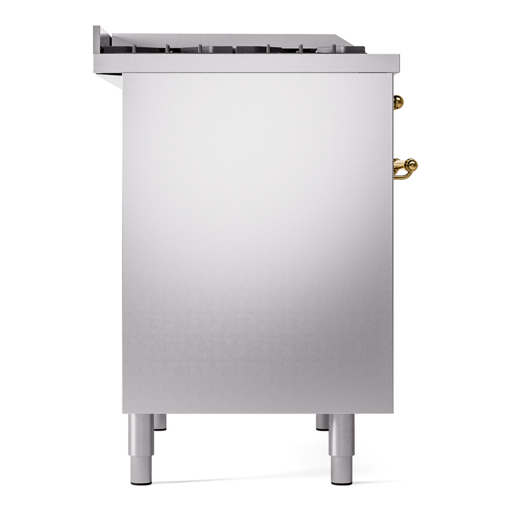 ILVE UPD40FNMPSSG Nostalgie II 40" Dual Fuel Range, left side view