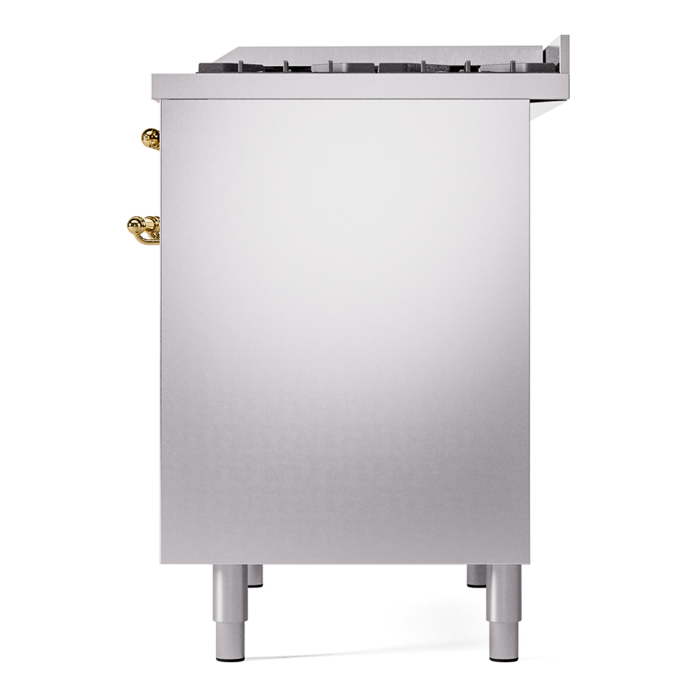 ILVE UPD40FNMPSSG Nostalgie II 40" Dual Fuel Range, right side view