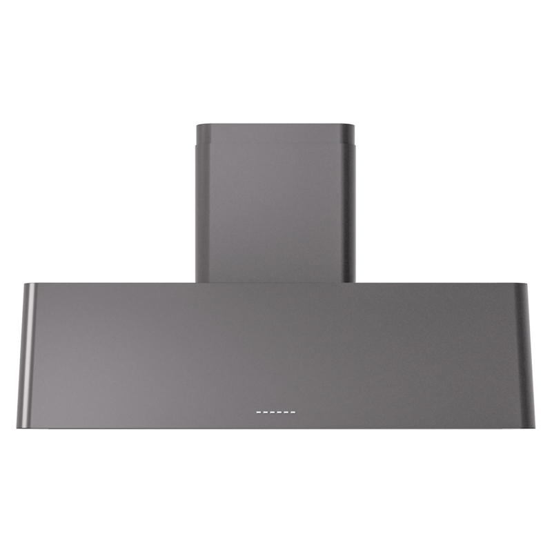 ILVE UAG48MG Nostalgie 48 inch Range Hood with 850 CFM, 3 Speed + Intensive, Front LED Light Bar (Graphite Matte)