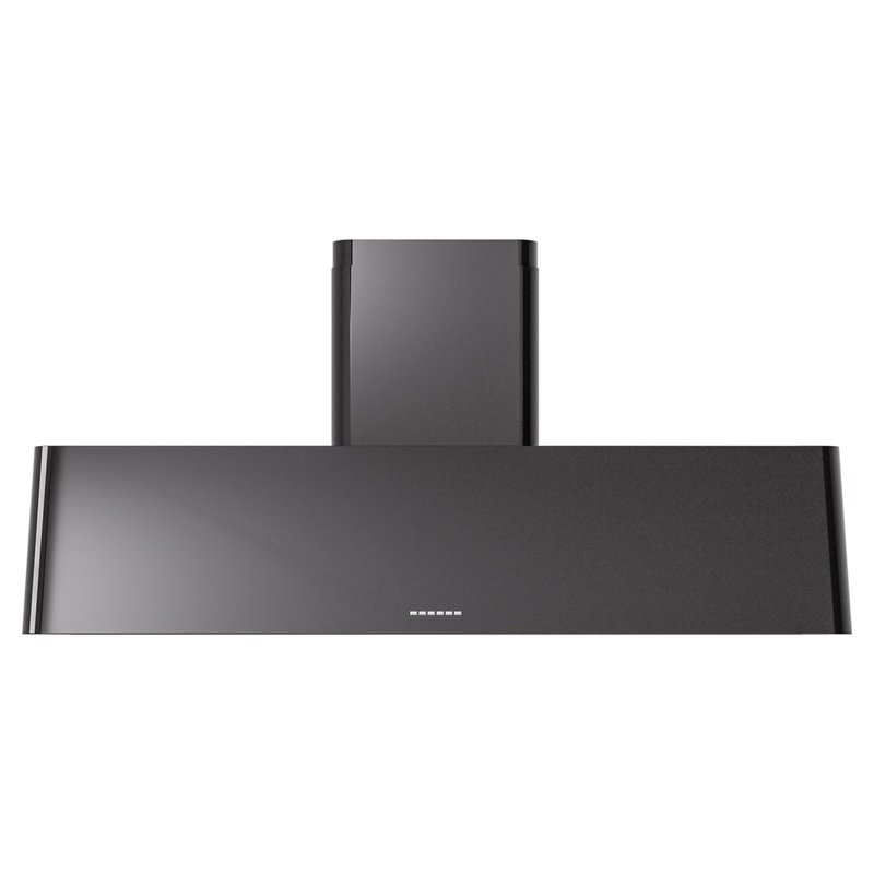 ILVE UAG60BK Nostalgie 60 inch Range Hood (Glossy Black)