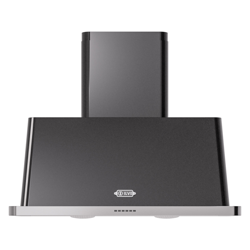 ILVE UAM100BK Majestic 40 inch Range Hood (Glossy Black)