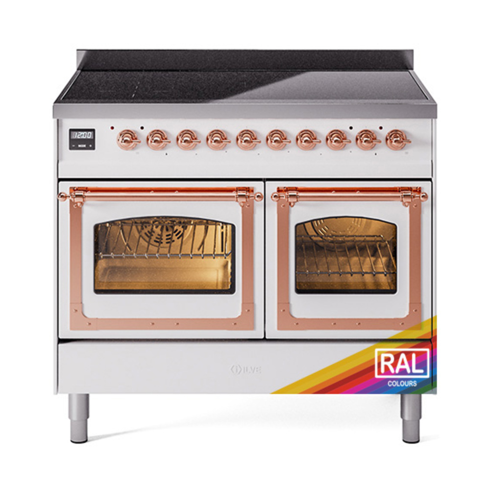 ILVE UNDI406NMPRAP Nostalgie II Noblesse 40 inch Induction Range  (Triple Glass Door, RAL, Copper)