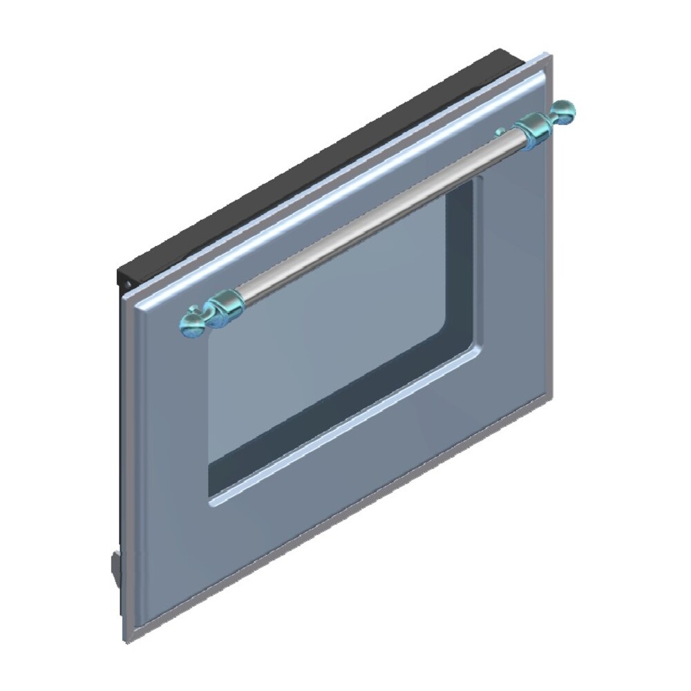 ILVE Parts EG9622001000120 Complete Triple Glass Door Kit for 60 inch Range UOV 60 E3 (Antique White, Copper Trim)