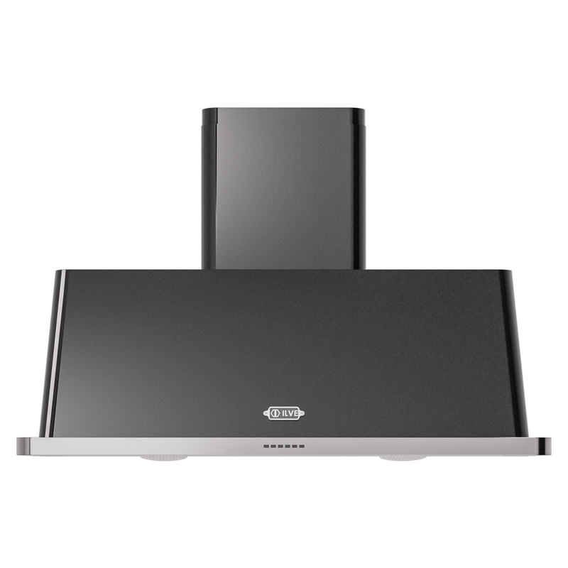 ILVE UAM120BK Majestic 48 inch Range Hood (Glossy Black)