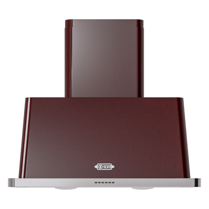 ILVE UAM90BU Majestic 36 inch Range Hood (Burgundy)