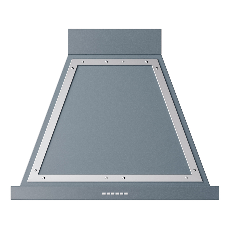 ILVE UANB30BGC Nostalgie Noblesse 30 inch Range Hood (Blue Grey, Chrome)