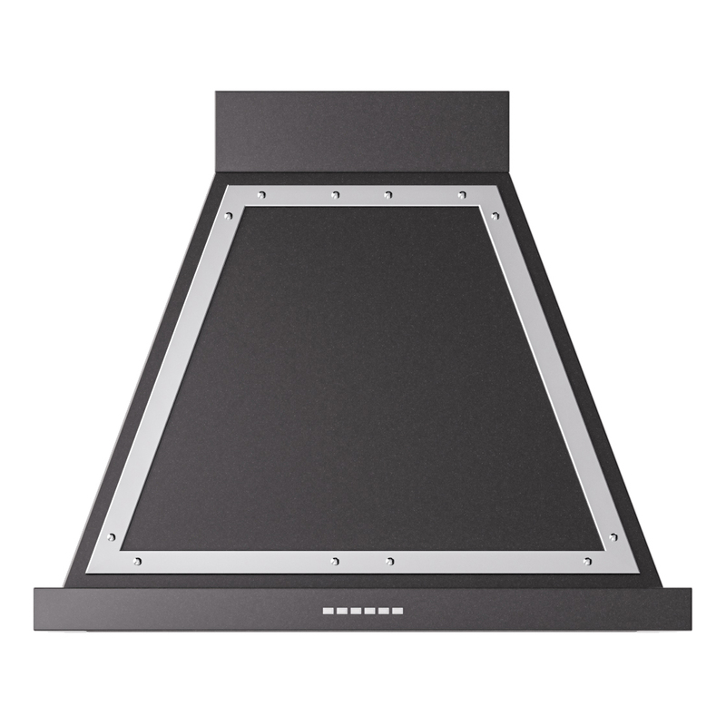 ILVE UANB30BKC Nostalgie Noblesse 30 inch Range Hood (Glossy Black, Chrome)