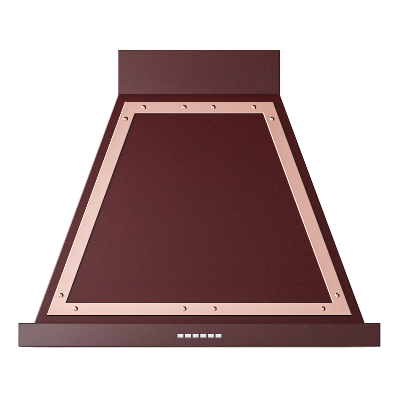 ILVE UANB30BUP Nostalgie Noblesse 30 inch Range Hood (Burgundy, Copper)