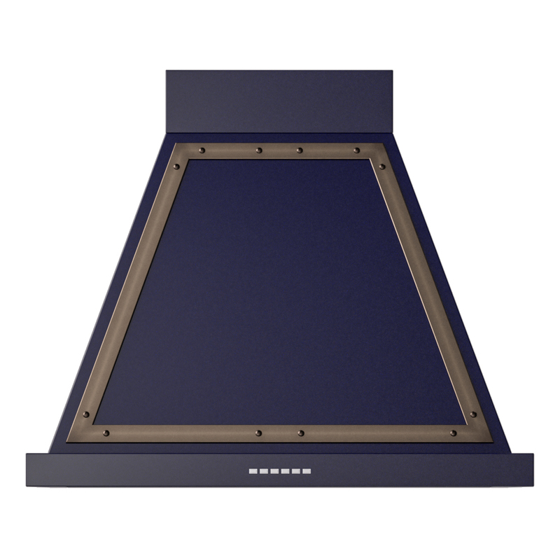ILVE UANB30MBB Nostalgie Noblesse 30 inch Range Hood (Midnight Blue, Burnished)