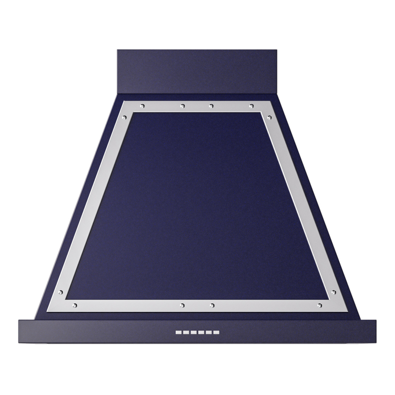 ILVE UANB30MBC Nostalgie Noblesse 30 inch Range Hood (Midnight Blue, Chrome)