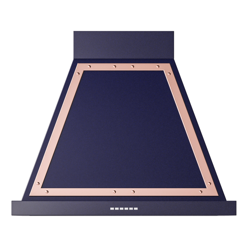 ILVE UANB30MBP Nostalgie Noblesse 30 inch Range Hood (Midnight Blue, Copper)