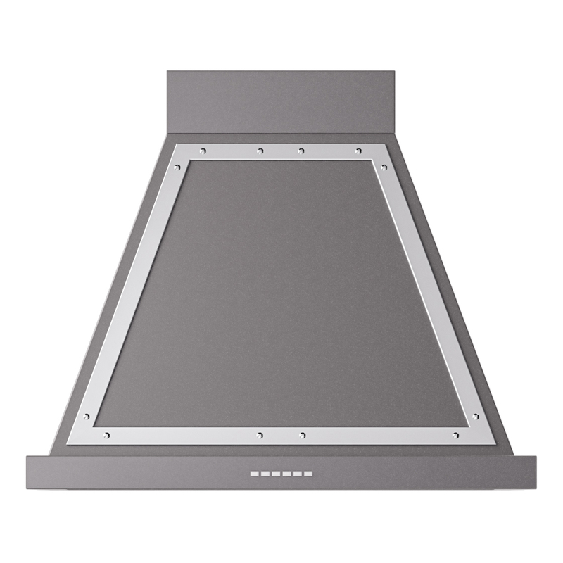 ILVE UANB30MGC Nostalgie Noblesse 30 inch Range Hood (Graphite Matte, Chrome)