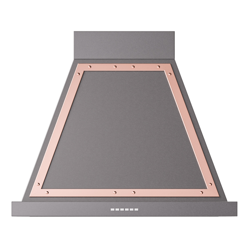 ILVE UANB30MGP Nostalgie Noblesse 30 inch Range Hood (Graphite Matte, Copper)