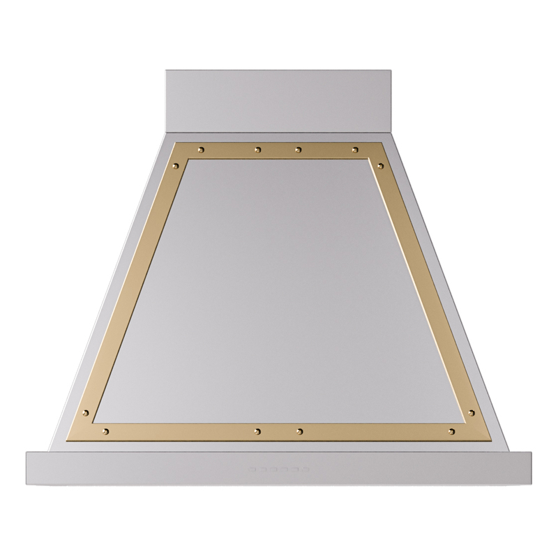 ILVE UANB30SSG Nostalgie Noblesse 30 inch Range Hood (Stainless Steel, Brass)
