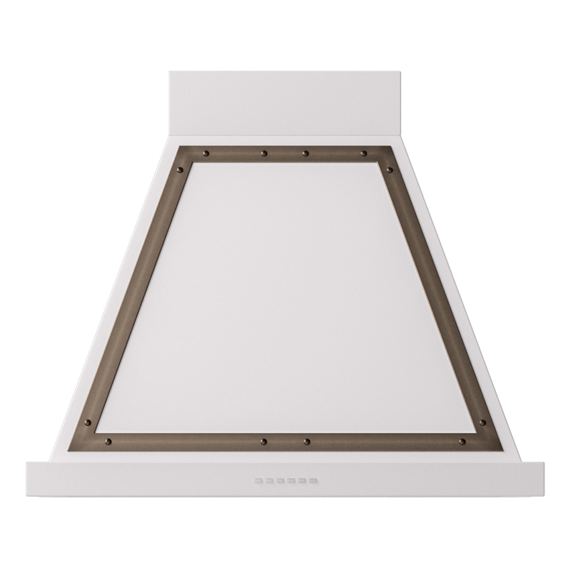 ILVE UANB30WHB Nostalgie Noblesse 30 inch Range Hood (White, Burnished)