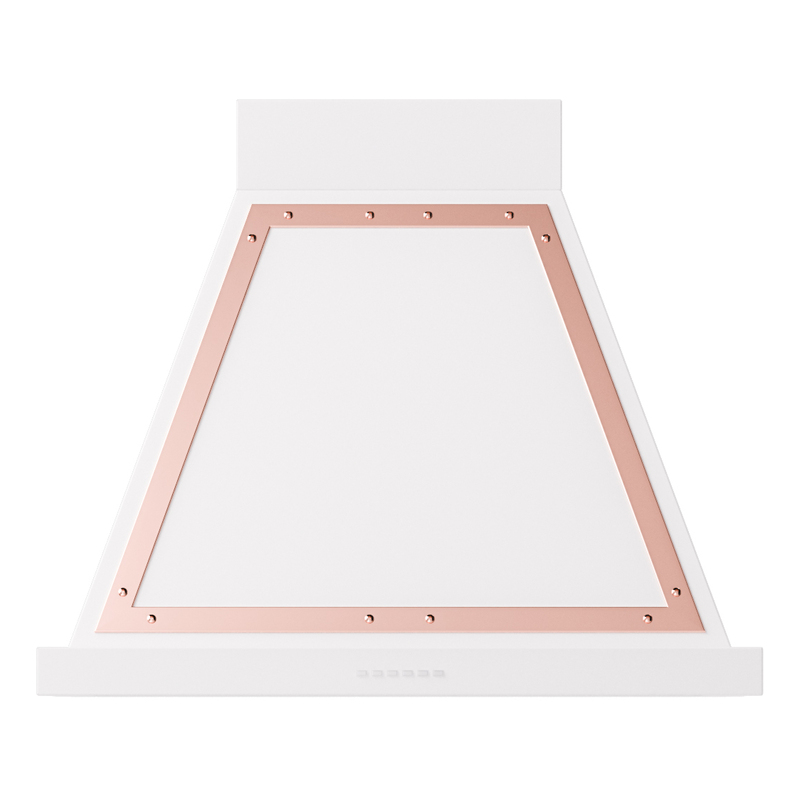 ILVE UANB30WHP Nostalgie Noblesse 30 inch Range Hood (White, Copper)