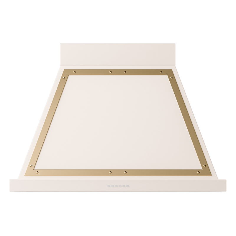ILVE UANB36AWG Nostalgie Noblesse 36 inch Range Hood (Antique White, Brass)
