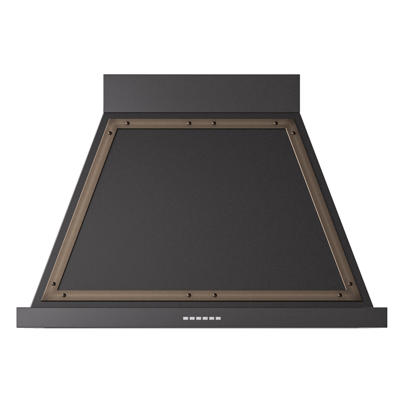 ILVE UANB36BKB Nostalgie Noblesse 36 inch Range Hood (Glossy Black, Burnished)