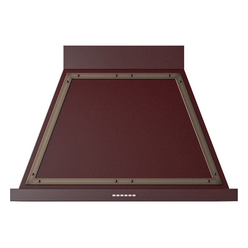 ILVE UANB36BUB Nostalgie Noblesse 36 inch Range Hood (Burgundy, Burnished)