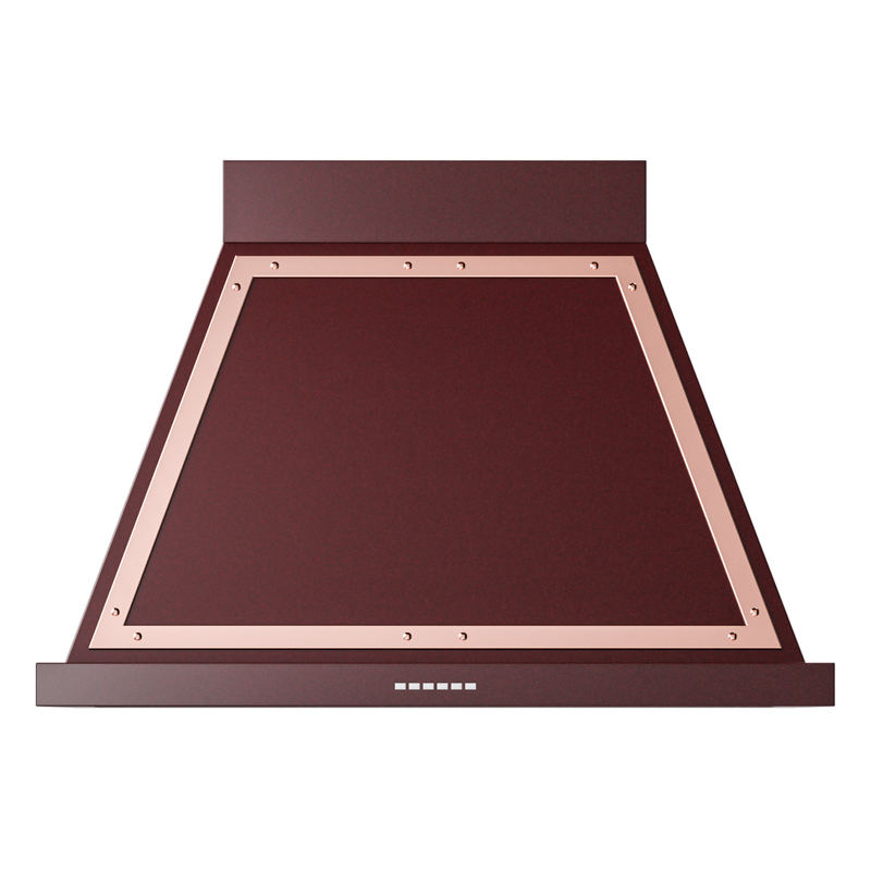 ILVE UANB36BUP Nostalgie Noblesse 36 inch Range Hood (Burgundy, Copper)