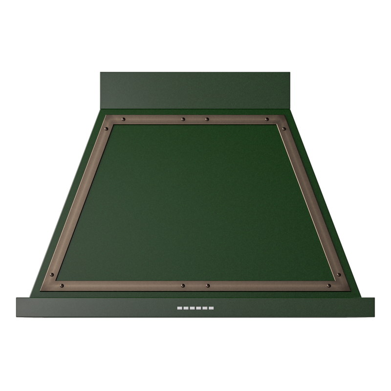 ILVE UANB36EGB Nostalgie Noblesse 36 inch Range Hood (Emerald Green, Burnished)