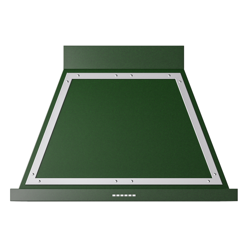 ILVE UANB36EGC Nostalgie Noblesse 36 inch Range Hood (Emerald Green, Chrome)